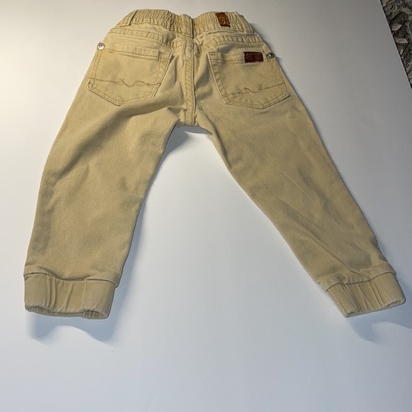 7 For All Mankind 24 months denim top and khaki pants - Picture 5 of 7